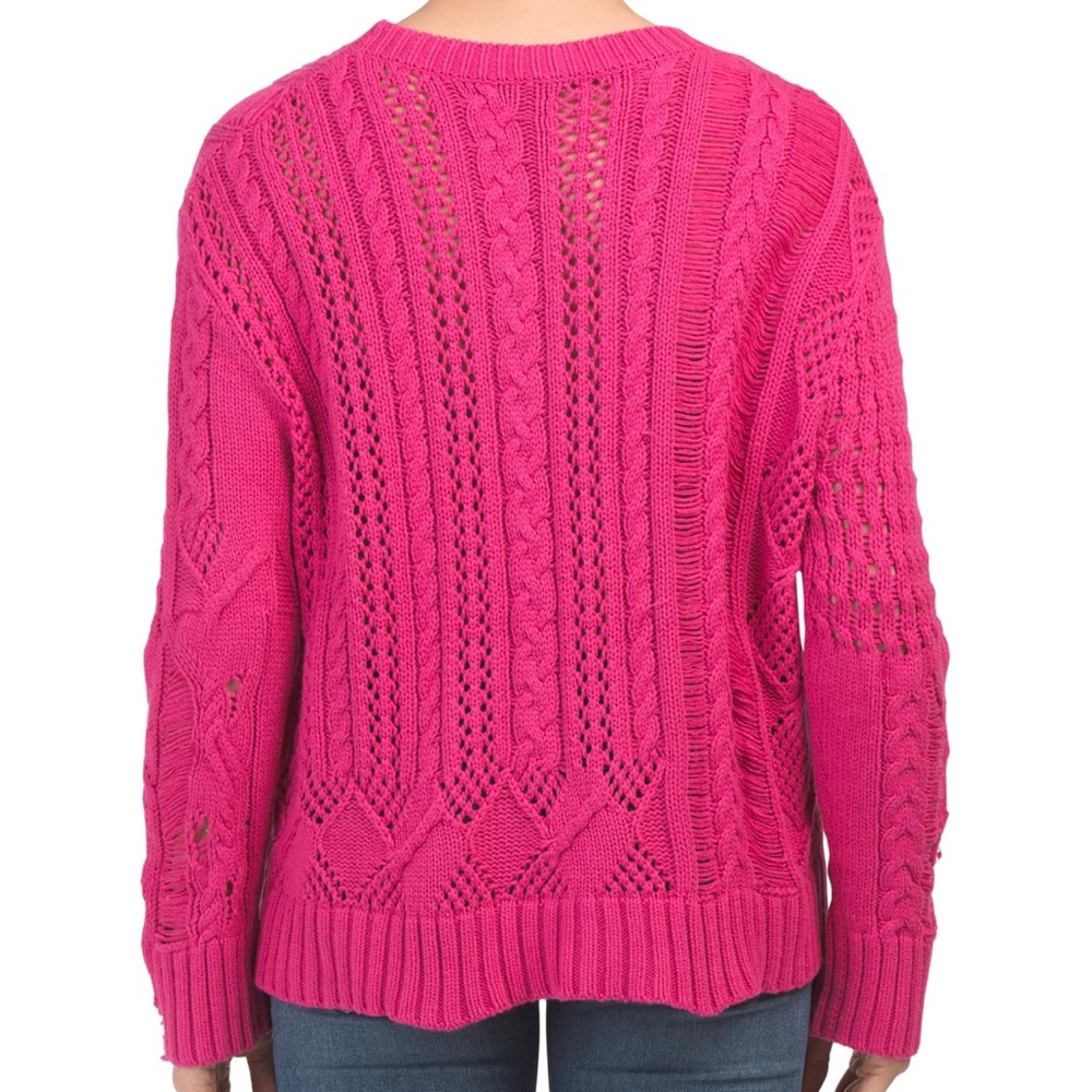 Splendid Drop Needle Cable Sweater - Picture 3 of 7